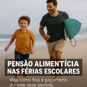 PENSÃO ALIMENTÍCIA NAS FÉRIAS DOS FILHOS SUSPENDE O PAGAMENTO?